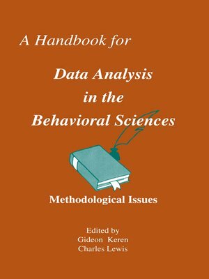 cover image of A Handbook for Data Analysis in the Behaviorial Sciences